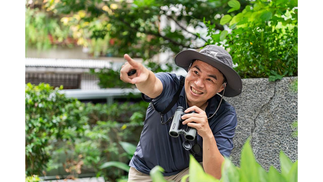 陳仕泓認為台北的城市環境素質整體而言有在上升，過去不常見的鳥類也都慢慢來到城市空間。（圖片來源：倡議家授權；張皓婷攝影）